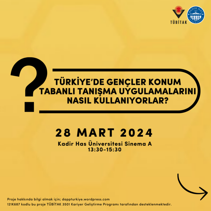 Türkiyeli Gençlerin Konum Tabanlı Mobil Uygulamalar Aracılığı ile Partner Seçme Pratiklerinin İncelenmesi - Kadir Has Üniversitesi