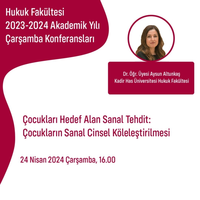 Çocukları Hedef Alan Sanal Tehdit: Çocukların Sanal Cinsel Köleleştirilmesi - Kadir Has Üniversitesi