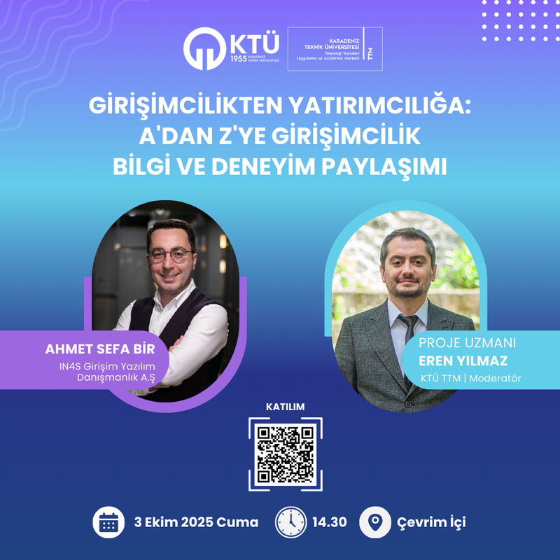 Girişimcilikten Yatırımcılığa: A'dan Z'ye Girişimcilik Bilgi ve Deneyim Paylaşımı
