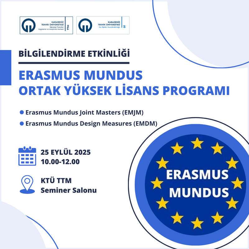 Erasmus Mundus Ortak Yüksek Lisans Programları Bilgilendirme Etkinliği