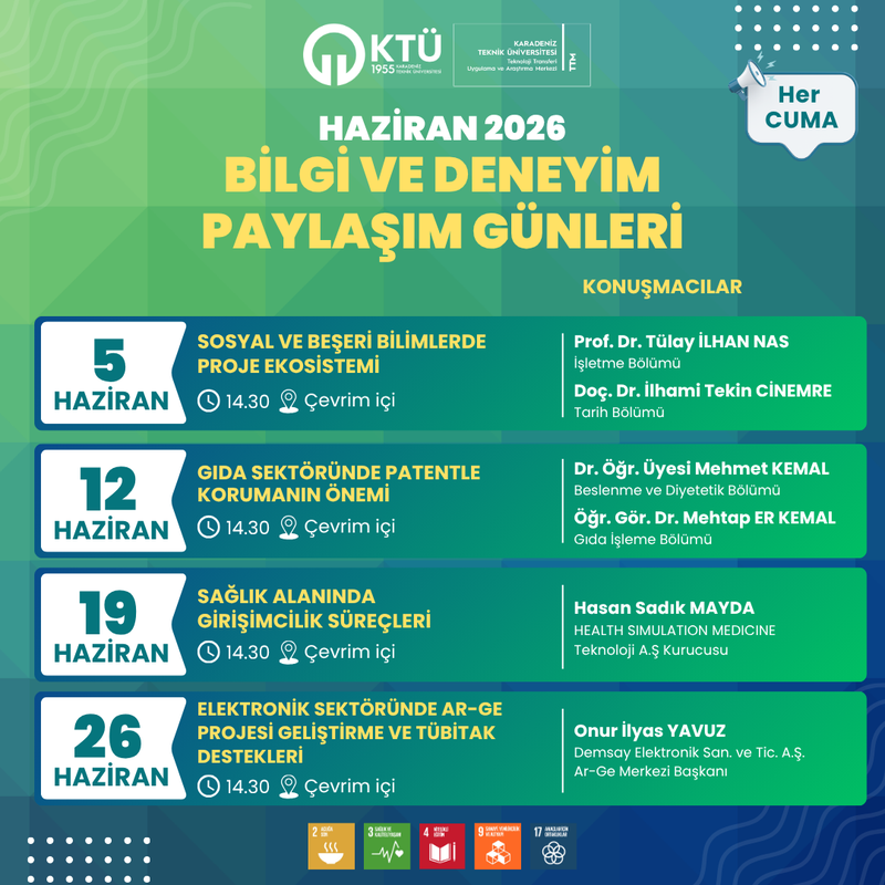 Bilgi ve Deneyim Paylaşım Günleri: Elektronik Sektöründe Ar-Ge Projesi Geliştirme ve TÜBİTAK Destekleri