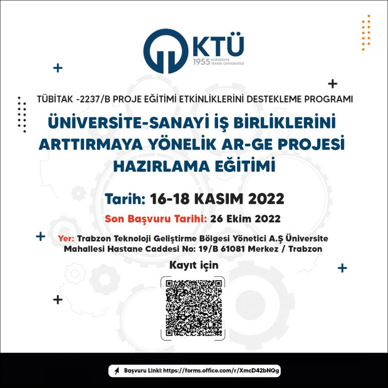 Üniversite-Sanayi İş Birliklerini Arttırmaya Yönelik Ar-Ge Projesi Hazırlama Eğitimi