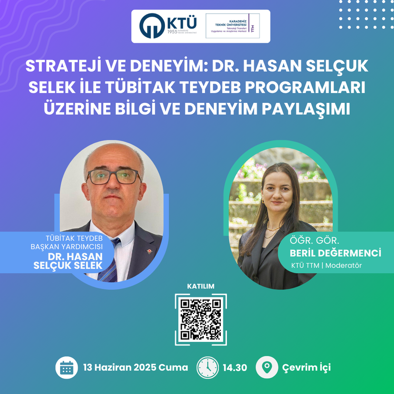Strateji ve Deneyim: Dr. Hasan Selçuk Selek ile TEYDEB Programları Üzerine Bilgi ve Deneyim Paylaşımı