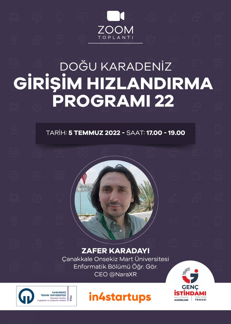 Doğu Karadeniz Girişim Hızlandırma Programı Kapsamında Akademik Girişimci  Zafer KARADAYI Bizlerle!