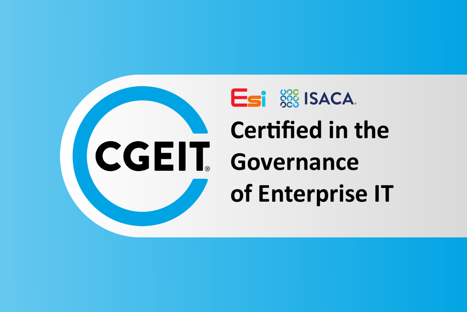 Certified in the Governance of Enterprise IT (CGEIT)