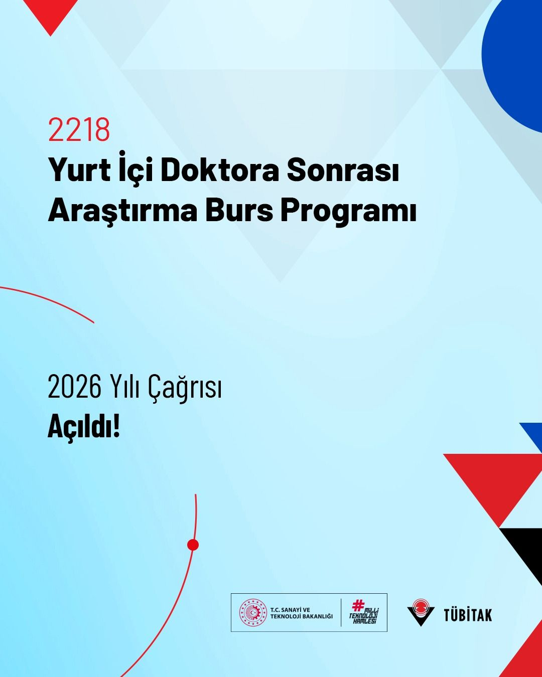Yurt İçi Doktora Sonrası Araştırma Burs Programı 2026 Yılı Çağrısı