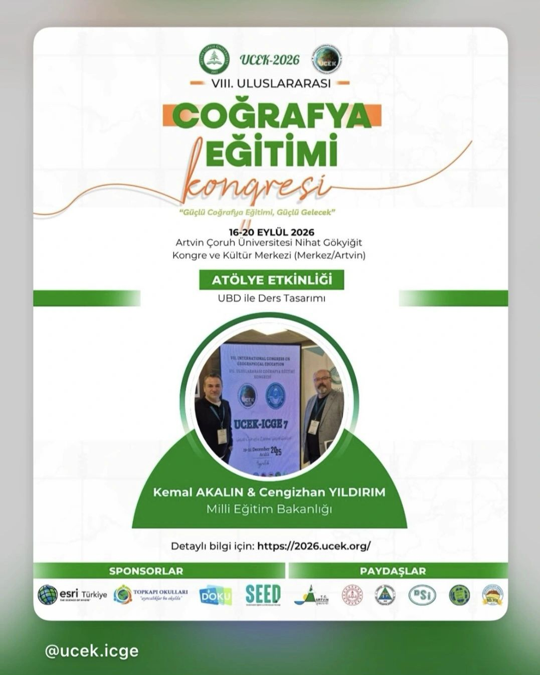 VIII. Uluslararası Coğrafya Eğitimi Kongresi