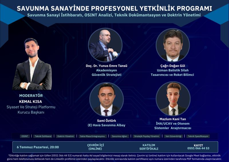 Savunma Sanayinde Profesyonel Yetkinlik Programı