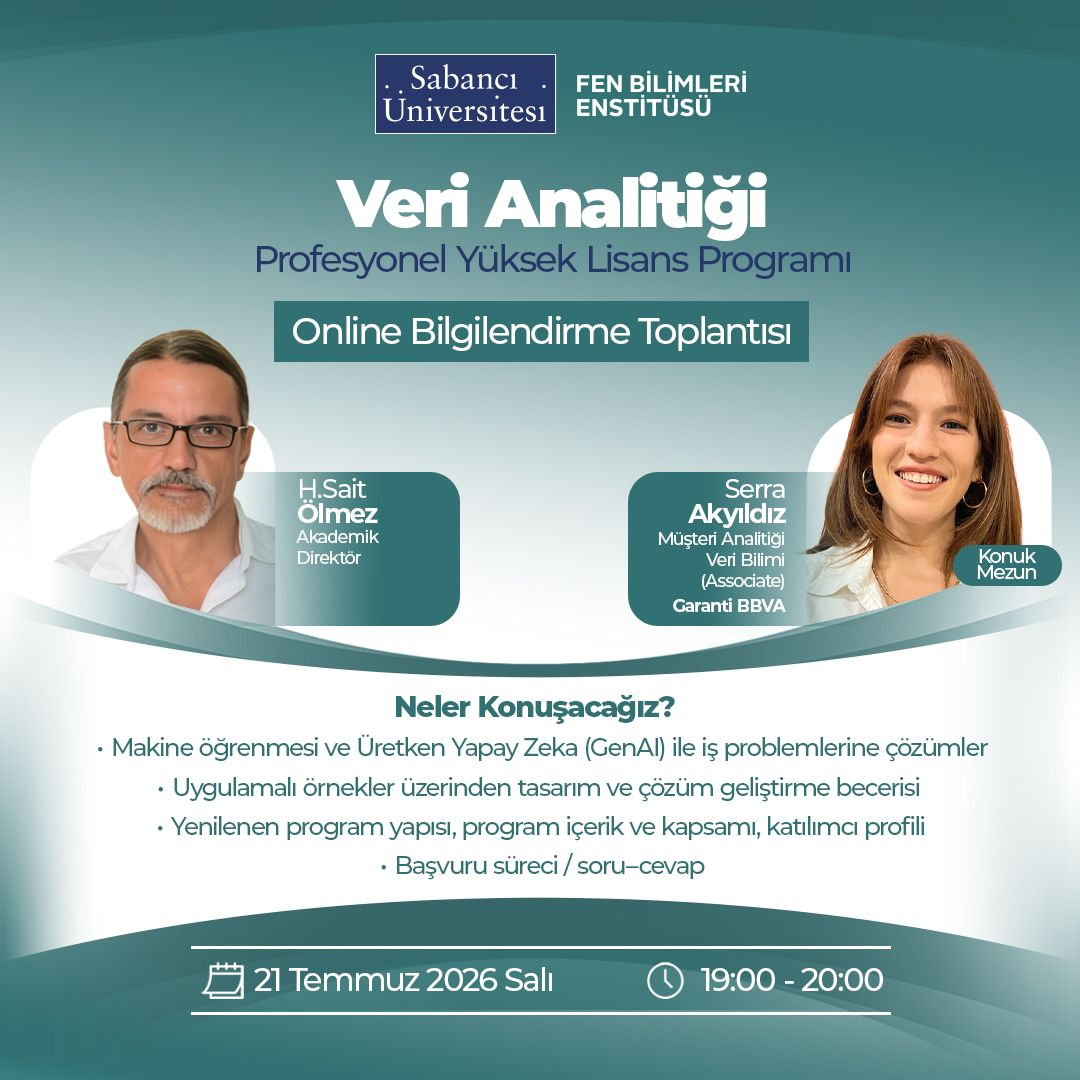 Veri Analitiği Programı Bilgilendirme Toplantısı