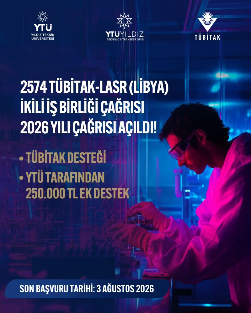 TÜBİTAK ve Libya Bilimsel Araştırma Kurumu (LASR) İkili İş Birliği Programı 2026 Çağrısı