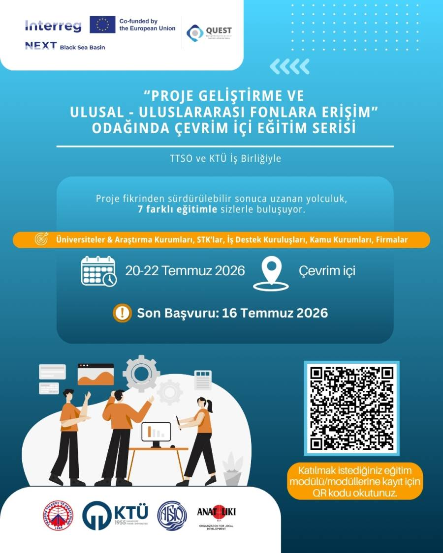 Proje Geliştirme ve Ulusal-Uluslararası Fonlara Erişim Odağında Çevrim İçi Eğitim Serisi