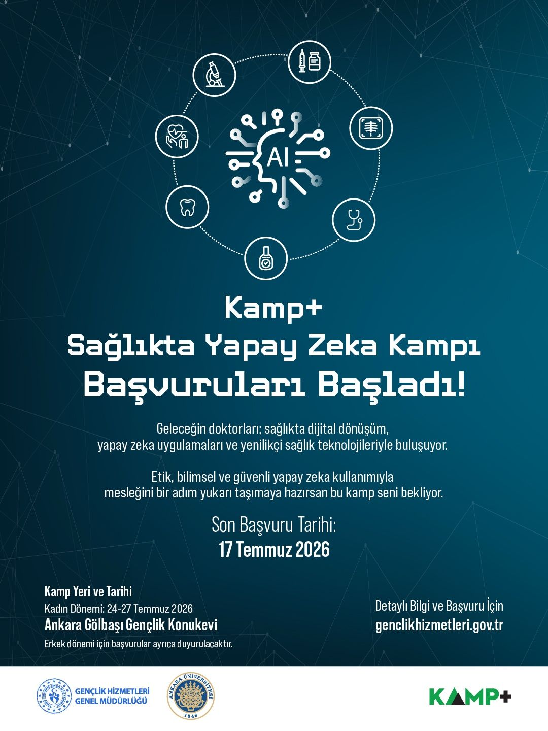KAMP+ Sağlıkta Yapay Zeka Kampı Başvurusu