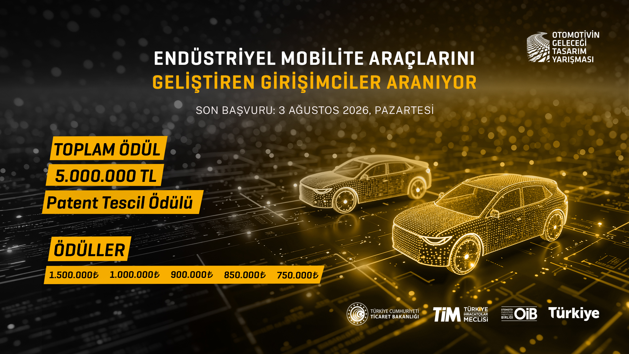 Endüstriyel Mobilite Araçlarını Geliştiren Girişimciler için Otomotivin Geleceği Tasarım Yarışması