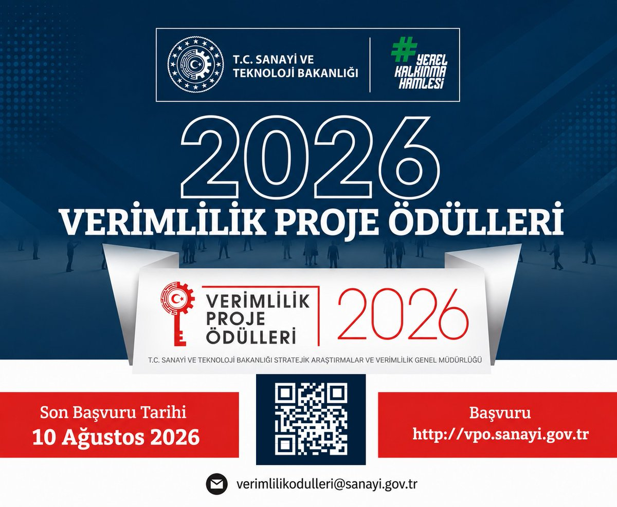 Verimlilik Proje Ödülleri 2026 Başvuruları