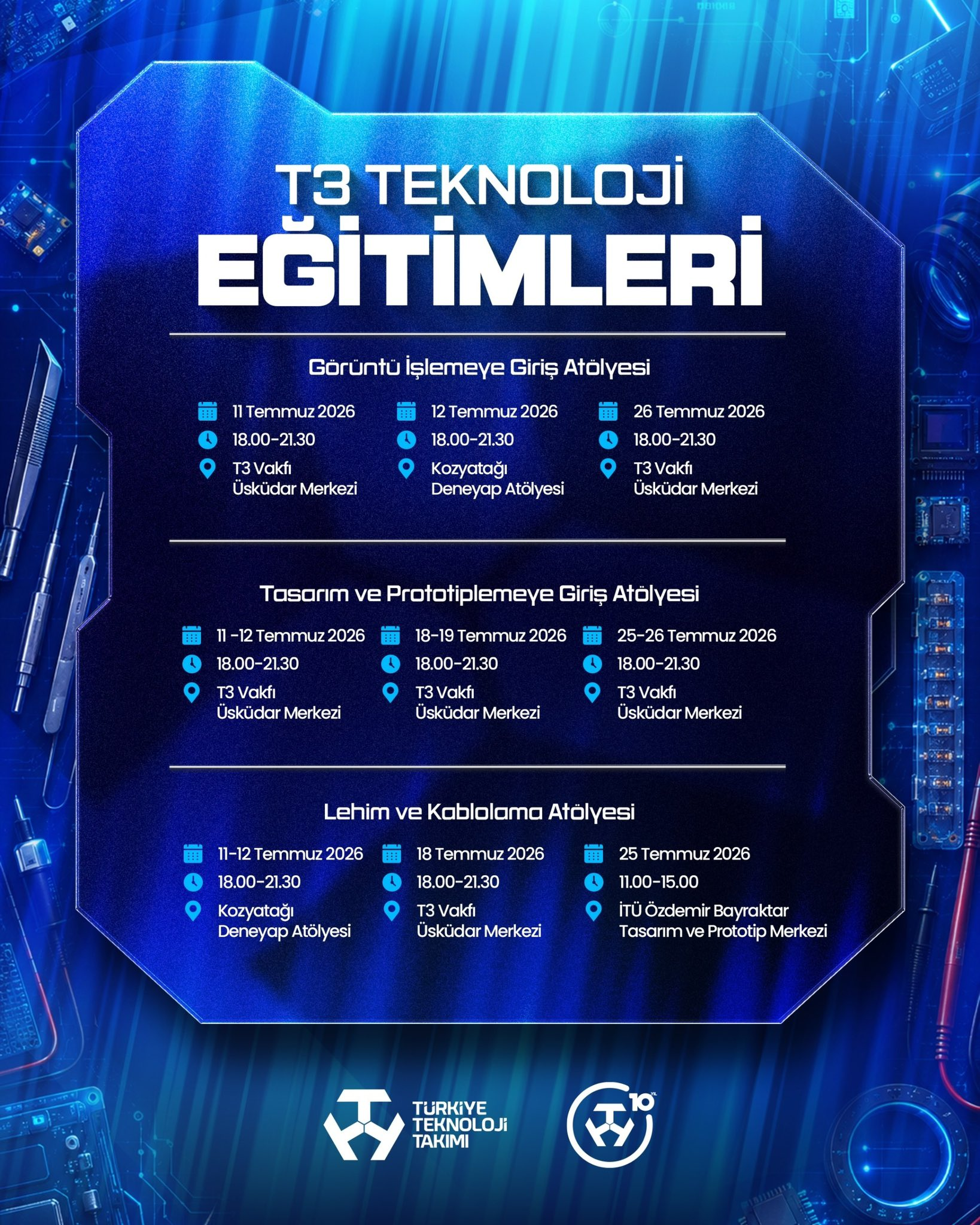 T3 Teknoloji Eğitimleri Atölyeleri