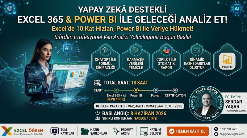 Yapay Zekâ ile Excel 365 & Power BI Eğitimi
