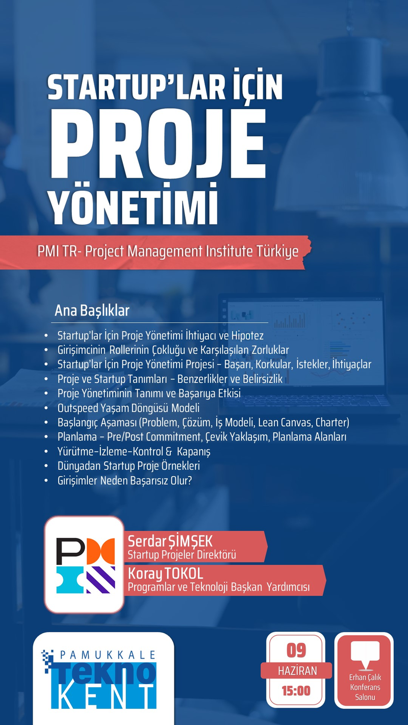 Startuplar İçin Proje Yönetimi Eğitimi